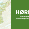 Kart over Namsos kommune med kommunegrenser. I tillegg et grønt felt der det står Høring med store bokstaver.