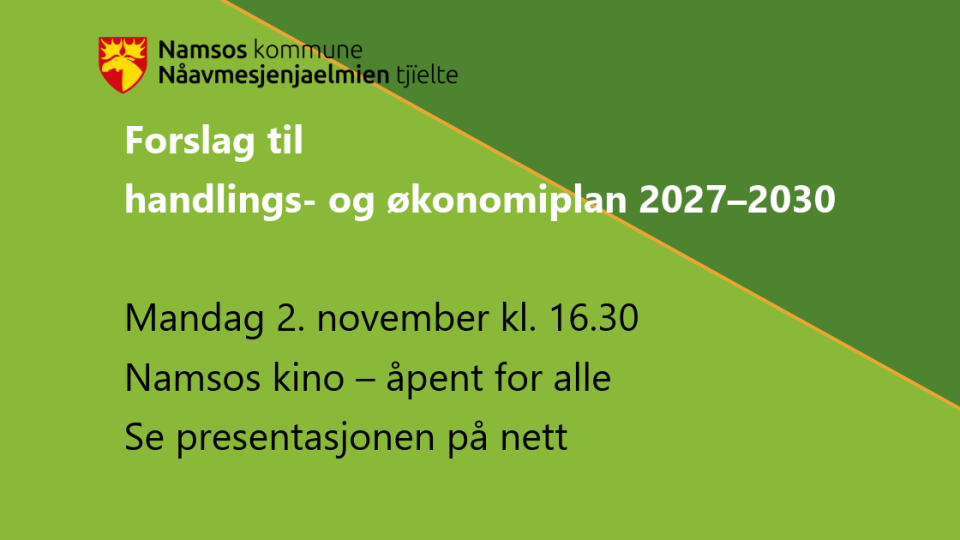 Lenke til artikkel: Presentasjon av forslag til handlings- og økonomiplan 2027-2030