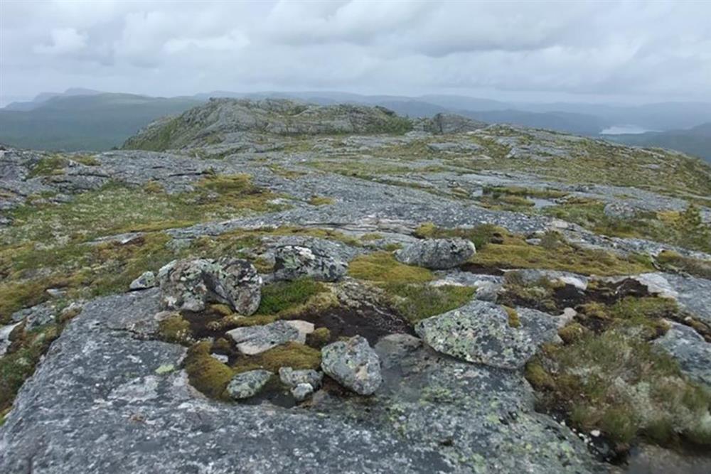 Sørsamiske hellige steder og graver: steinsetting Rapfjellet - Klikk for stort bilde