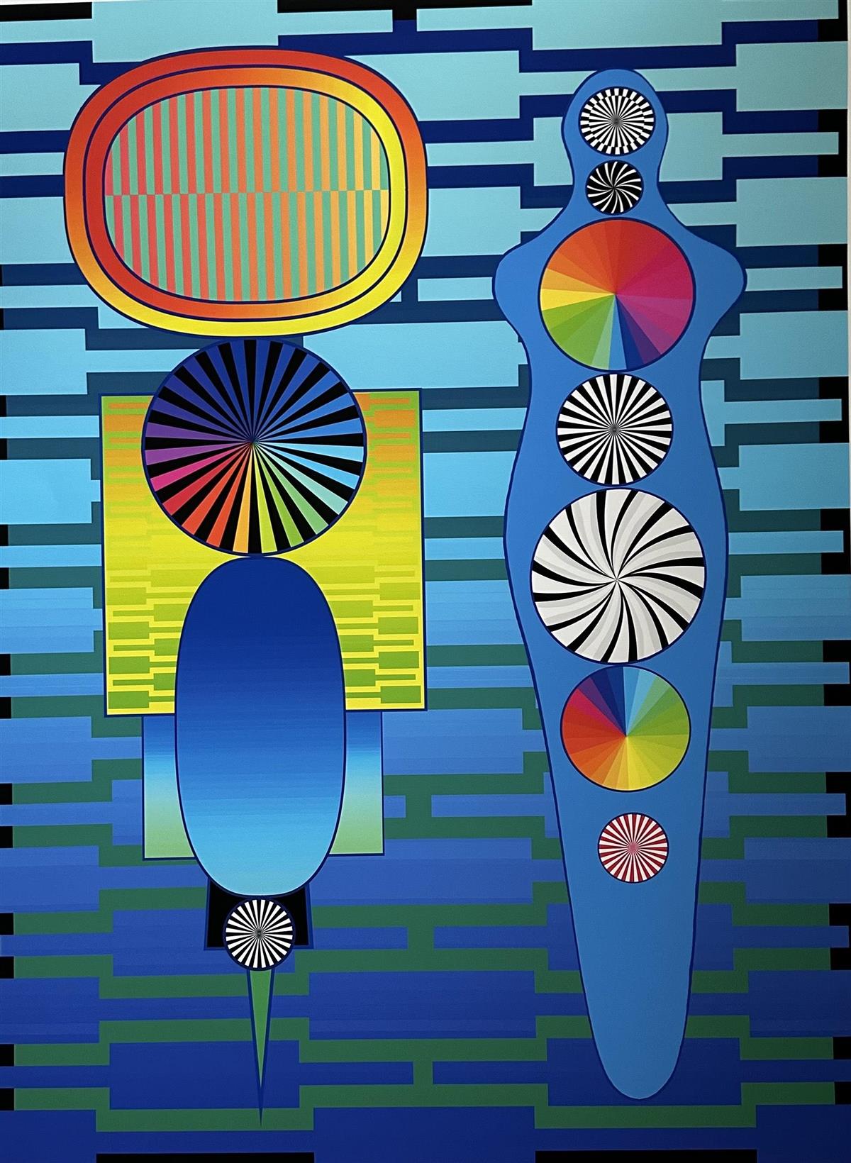 Kunst med mange farger - Klikk for stort bilde